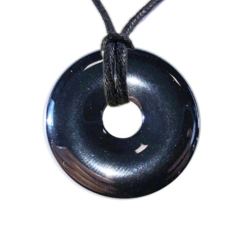 Pendentif Donuts Hématite