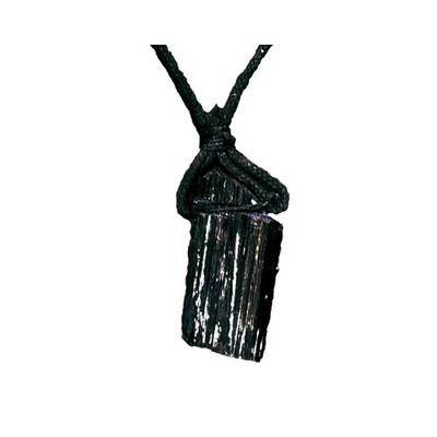 Pendentif  Pierre brute Tourmaline noire