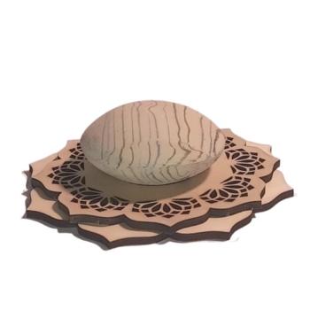 ILLUMINESENS Socle en tilleul 3 + Galet senteur au choix