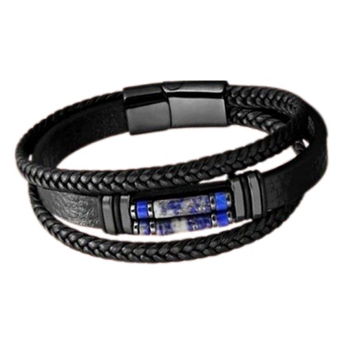 Energesens Bracelet Homme en Lapis Lazuli 2
