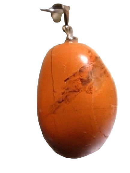 Pendentif Pierre Roulée Jaspe rouge