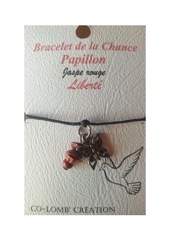 Bracelet de la Chance Jaspe rouge