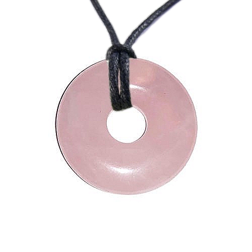 Pendentif Donuts Quartz rose