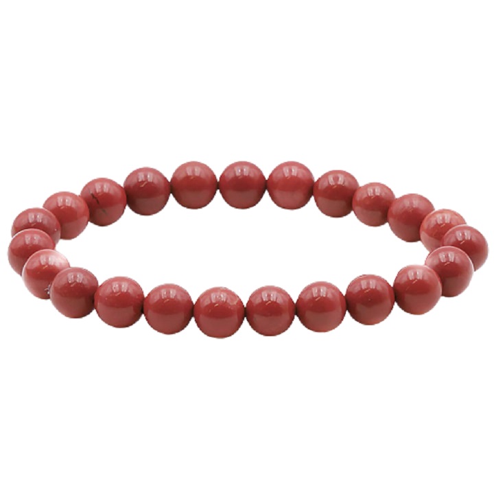 Energesens Bracelet Jaspe rouge