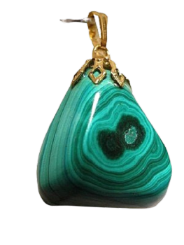 Pendentif Pierre Roulée Malachite