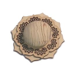 ILLUMINESENS Socle en tilleul 3 + Galet senteur au choix