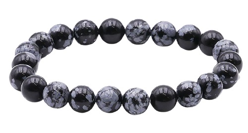 Bracelet Obsidienne Neige 