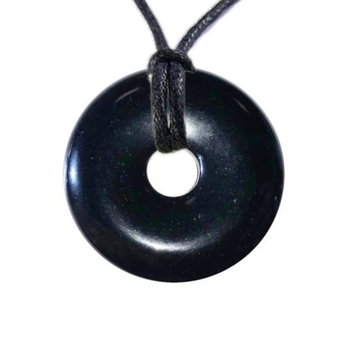 Pendentif Donuts Tourmaline noire