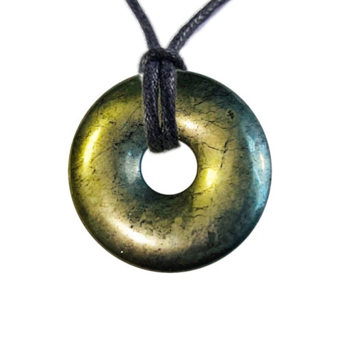 Pendentif Donuts Pyrite