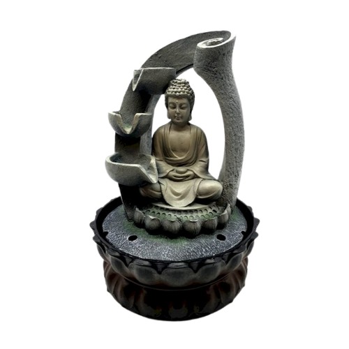 Energesens Fontaine Bouddha Méditation  & cascade 28 cm