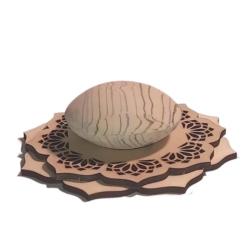 ILLUMINESENS Socle en tilleul 3 + Galet senteur au choix