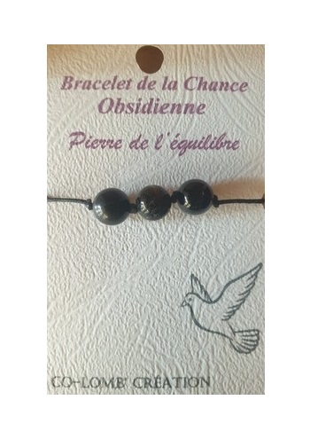 Bracelet de la Chance Obsidienne