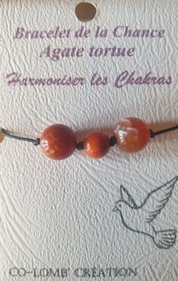 Bracelet Chance Agate Tortue