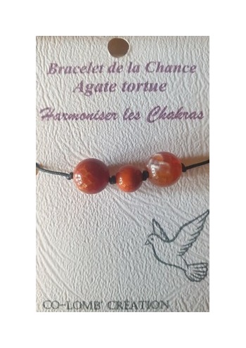 Bracelet Chance Agate Tortue