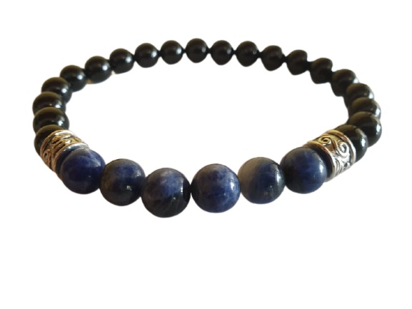 Bracelet Homme N° 12 Tourmaline / Sodalite 